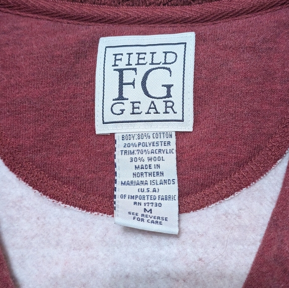 Field Gear Women’s Medium Jacket - Burgundy/Red- Classic Style - Picture 3 of 7